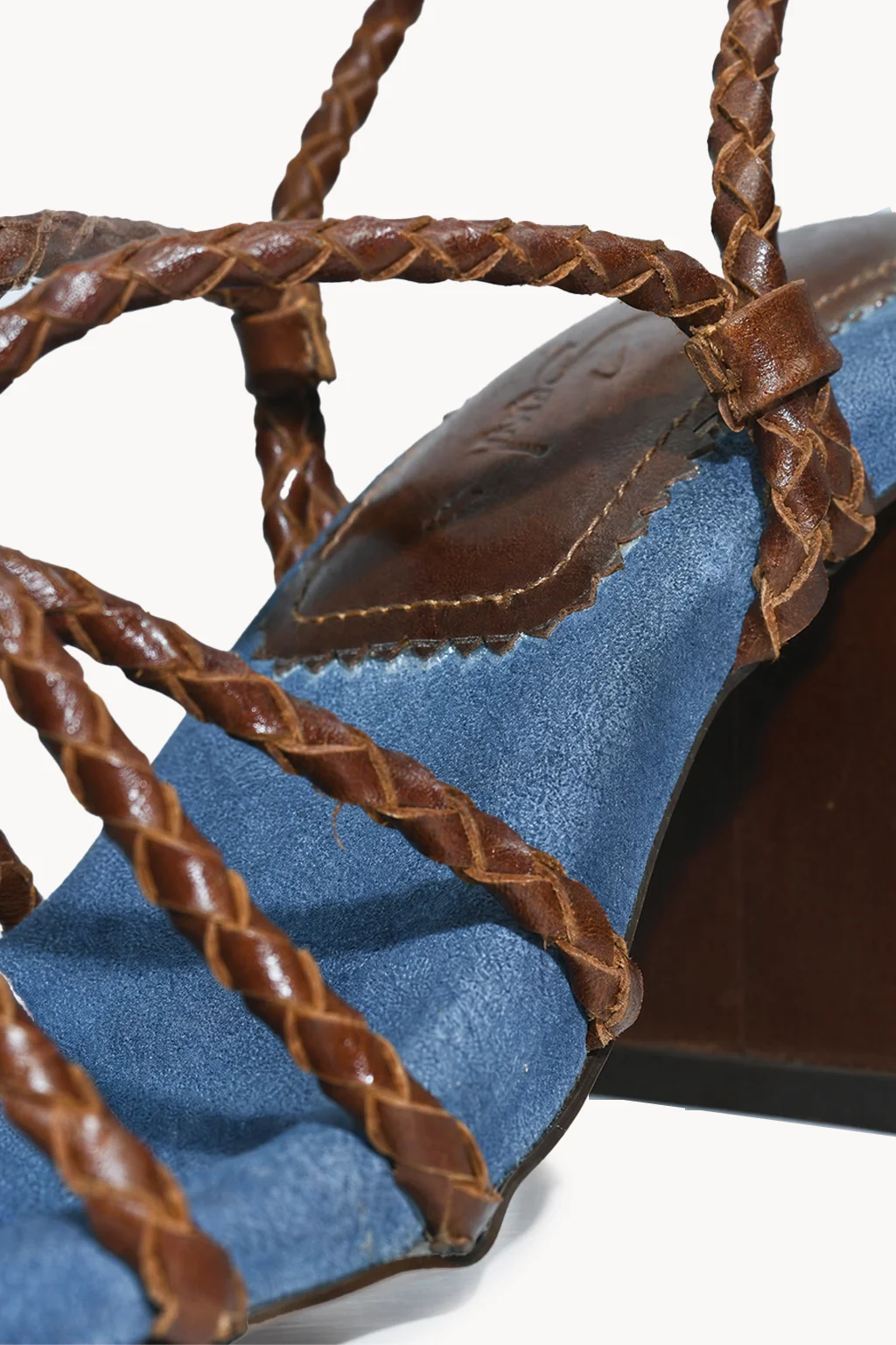 Luna Venezia Block Heel, Blue — 02 close-up