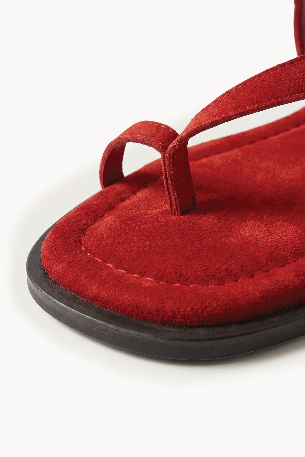 Lumeve – Minimal Wrap Thong Sandals, Red — 02 close-up