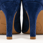 Verona Blu Suede Heel