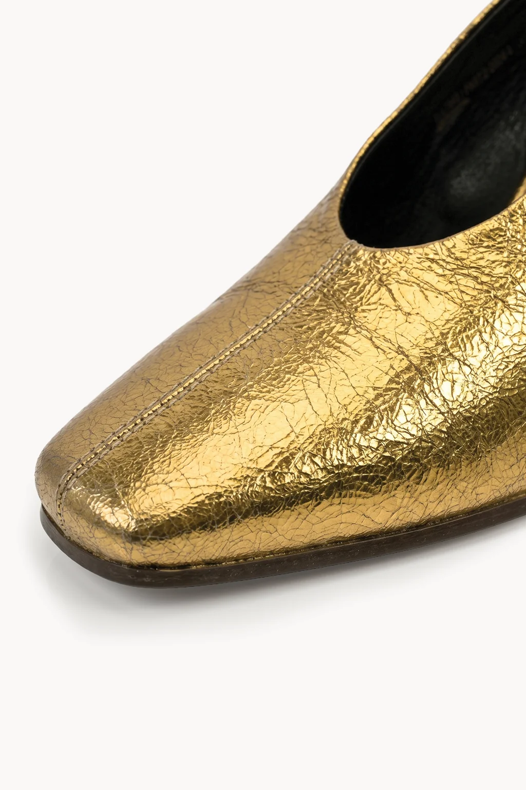 Aurelia Oro Block Heel, Antique Gold — 02 close-up