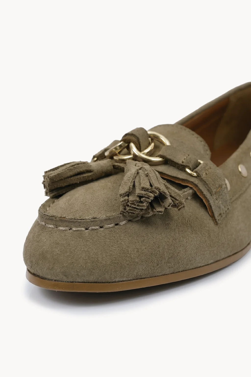 Intrecciato Aureo Loafer, Beige — 02 close-up