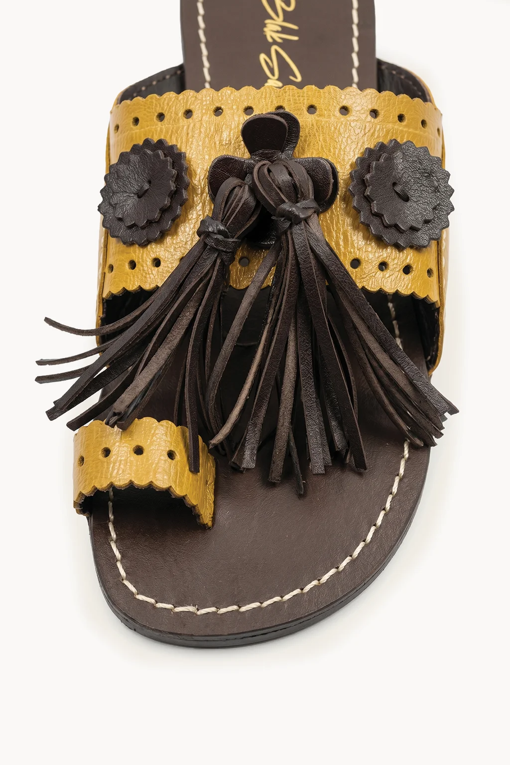 Oro e Ombra Slide, Yellow & Black — 02 close-up