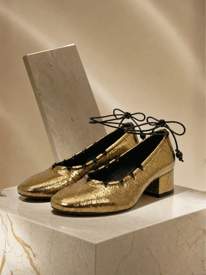 Oro Venezia Lace Heel