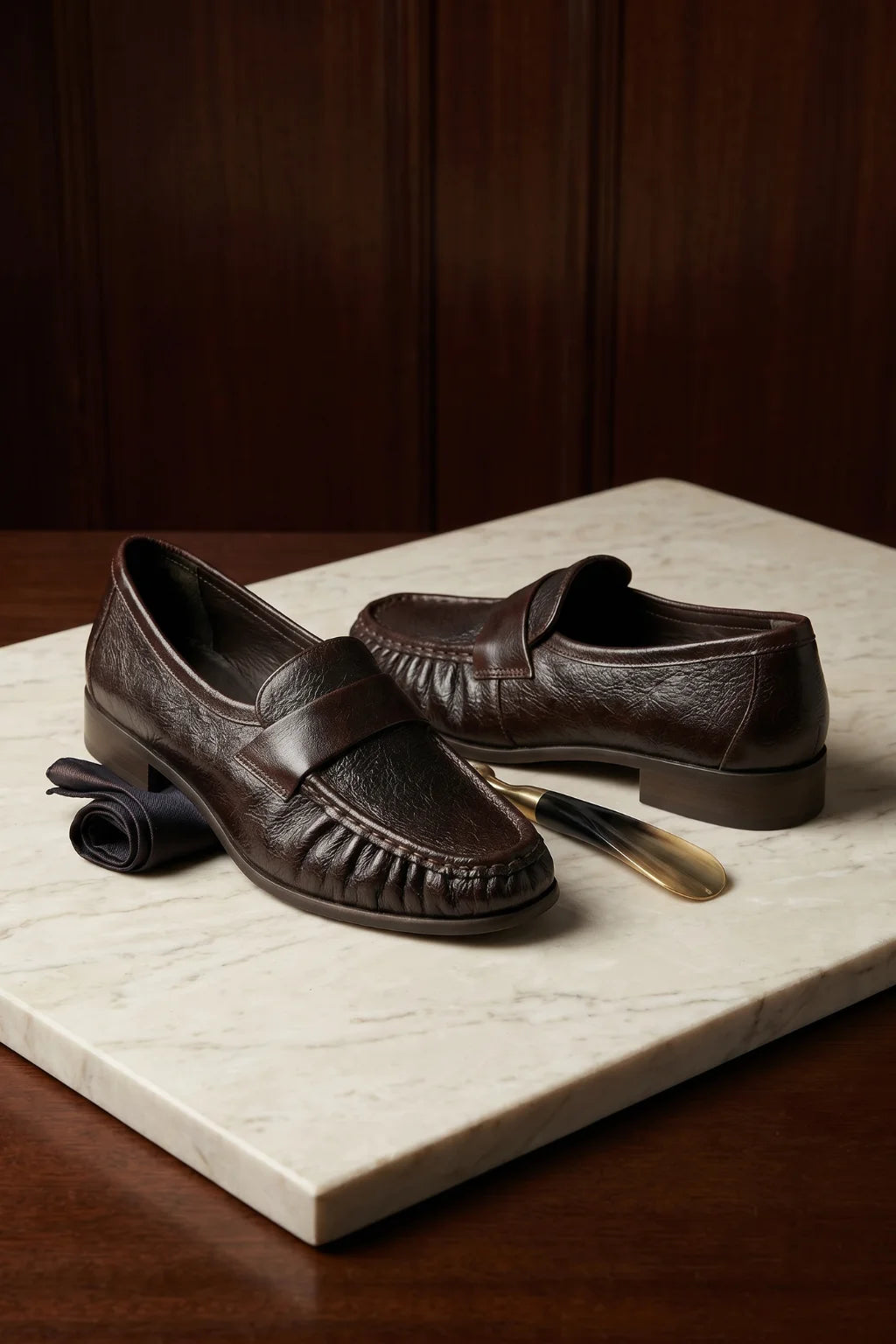 Siena Dorato Mocassino, Brown — 08 styled