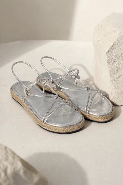 Stella Metallica strappy platform