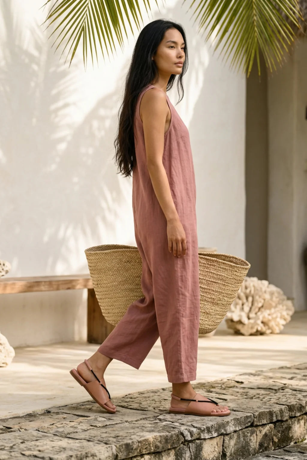 Rojo Soberano Sandal, Pink — 07 on model