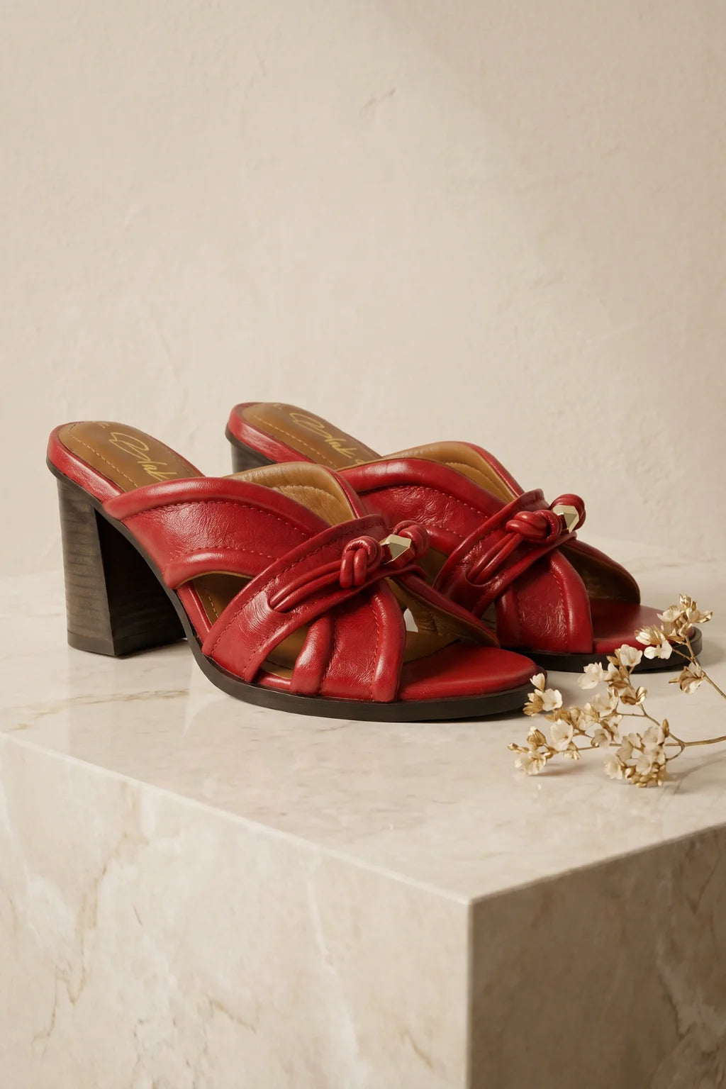 Firenze Nodo Sandalo, Red — 08 styled