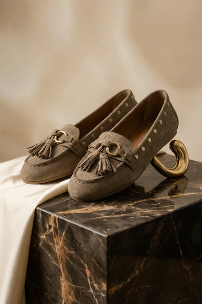 Mocassino Intrecciato Aureo