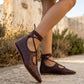 Granada lace-up flat