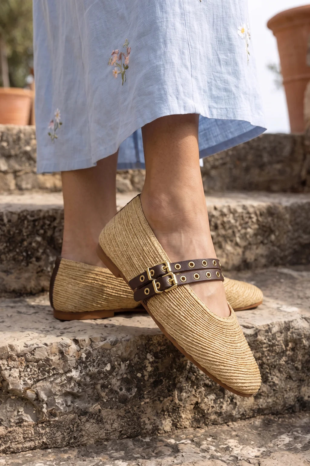 Riviera Mary Jane, Natural — 06 on the foot