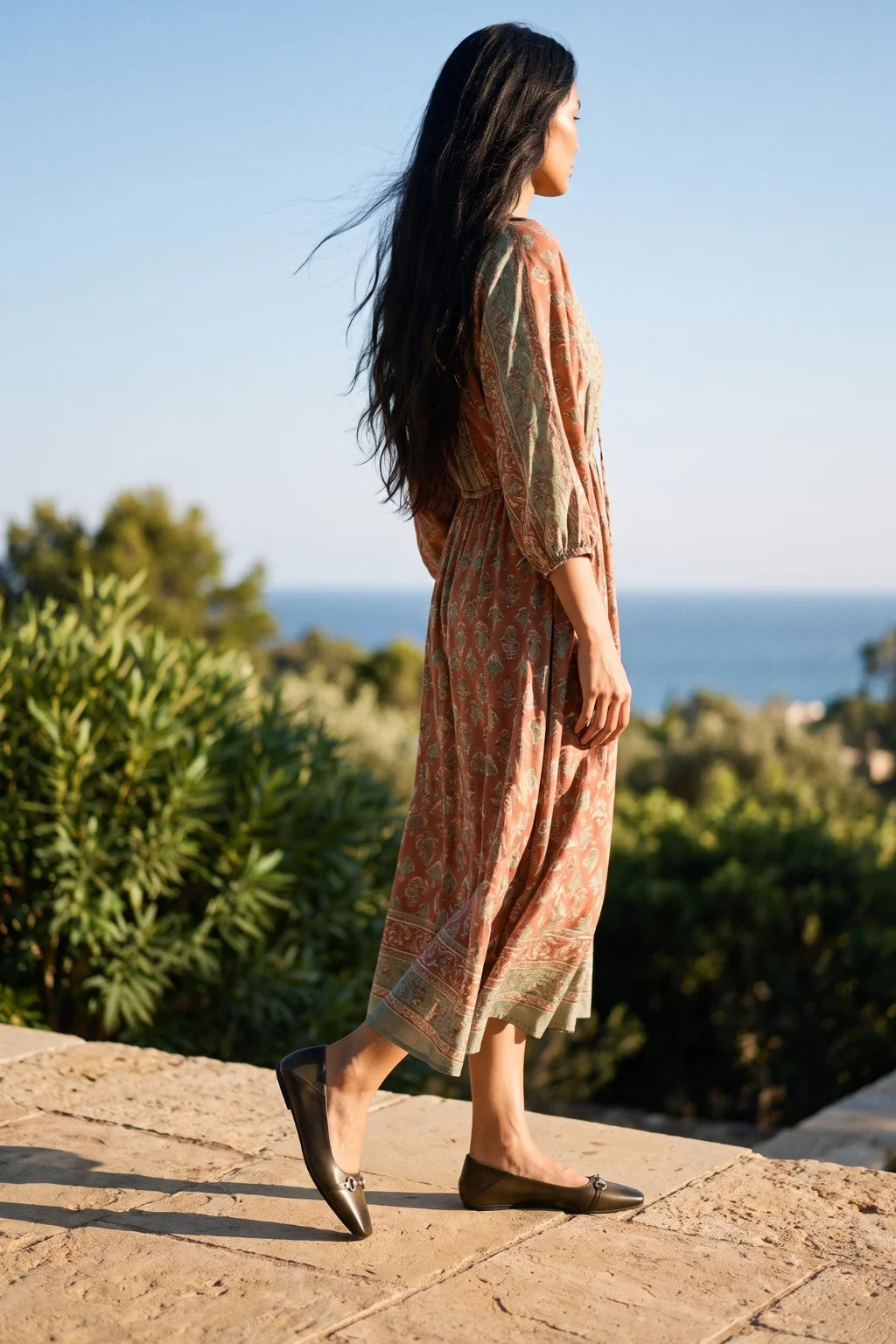 Valeria Atelier Loafer, Olive — 07 on model
