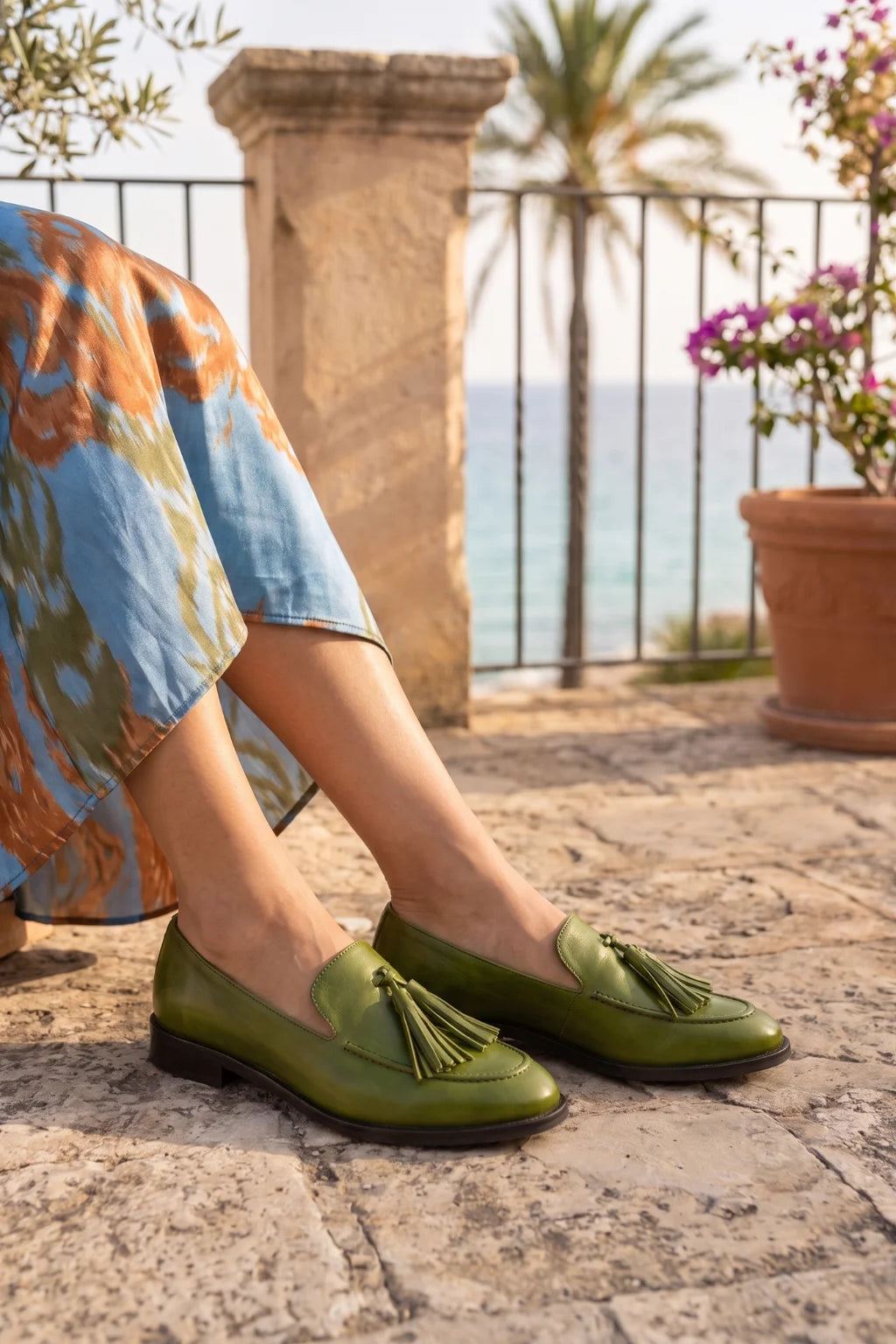 Brillo Real Loafer, Green — 06 on the foot
