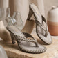 Arena Dorada Heel Sandal