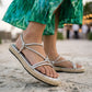 Stella Metallica strappy platform