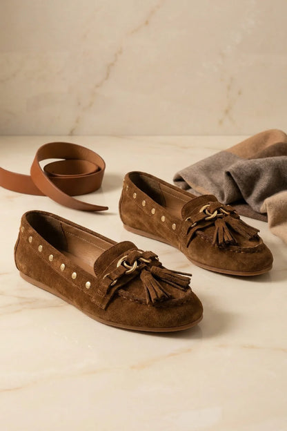 Mocassino Intrecciato Aureo