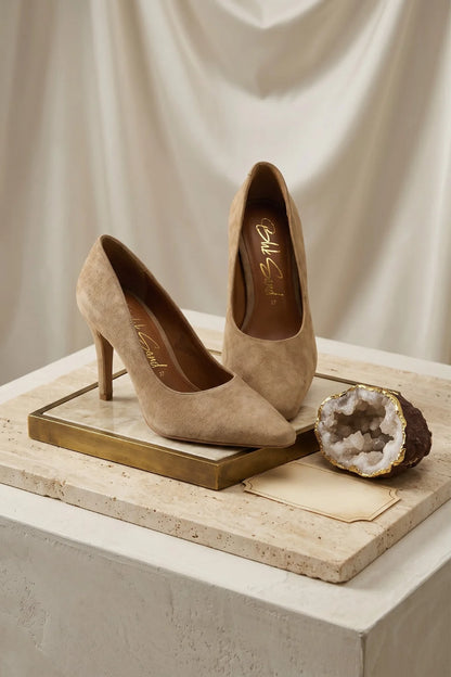 Verona Blu Suede Heel