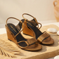 Candela Burnished Gold Heel – Bronze