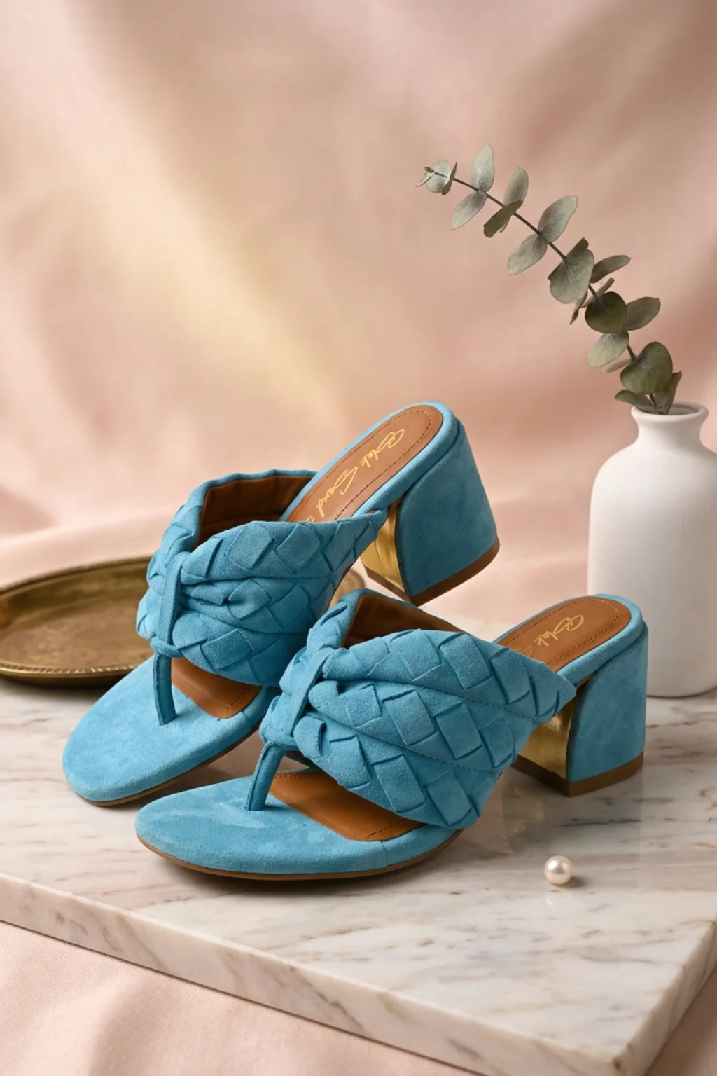 Senora Atelier Sandal, Turquoise — 08 styled