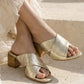 Milano Velluto Cross Sandal