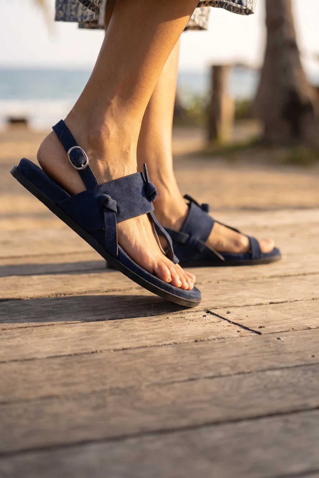 Alma Elite Flat, Blue — 06 on the foot