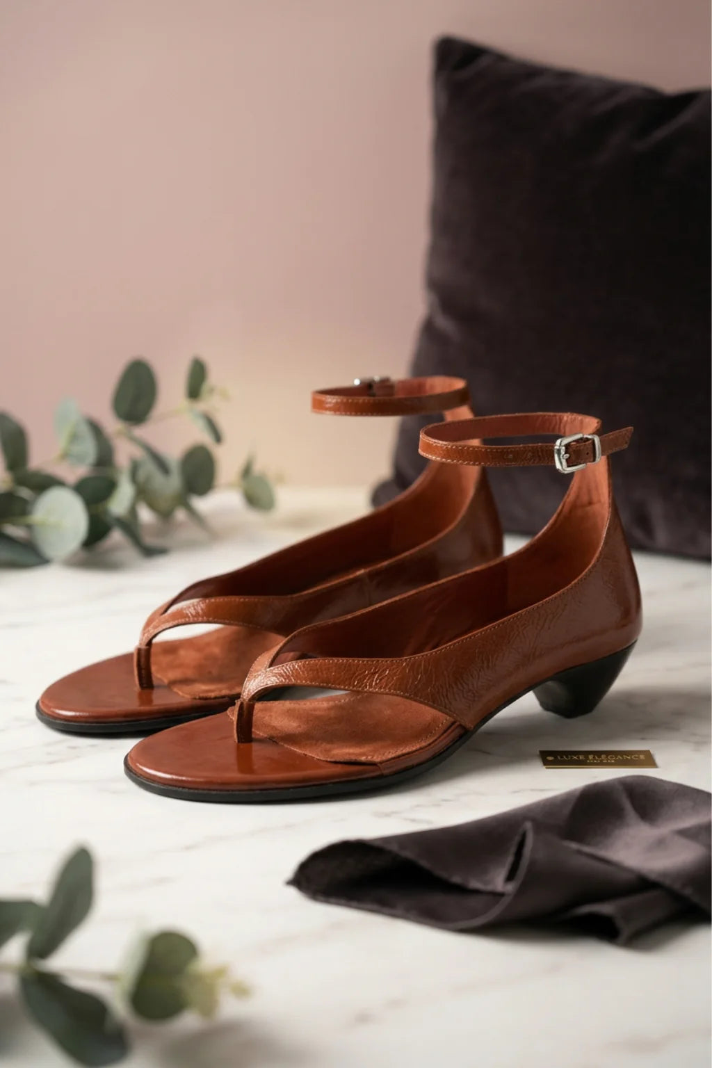 Brisa Marbella Sandal, Brown — 08 styled