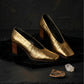Aurelia Oro Block Heel