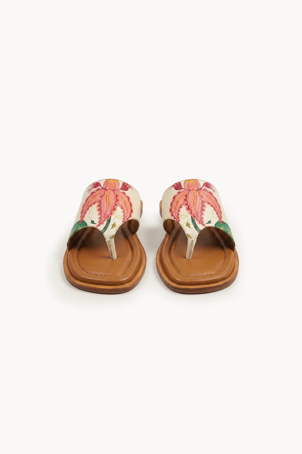Amalfi Petalo Vintage Sandal, Ivory Rose Mix — 01 pair