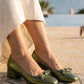 bow detail heel shoes