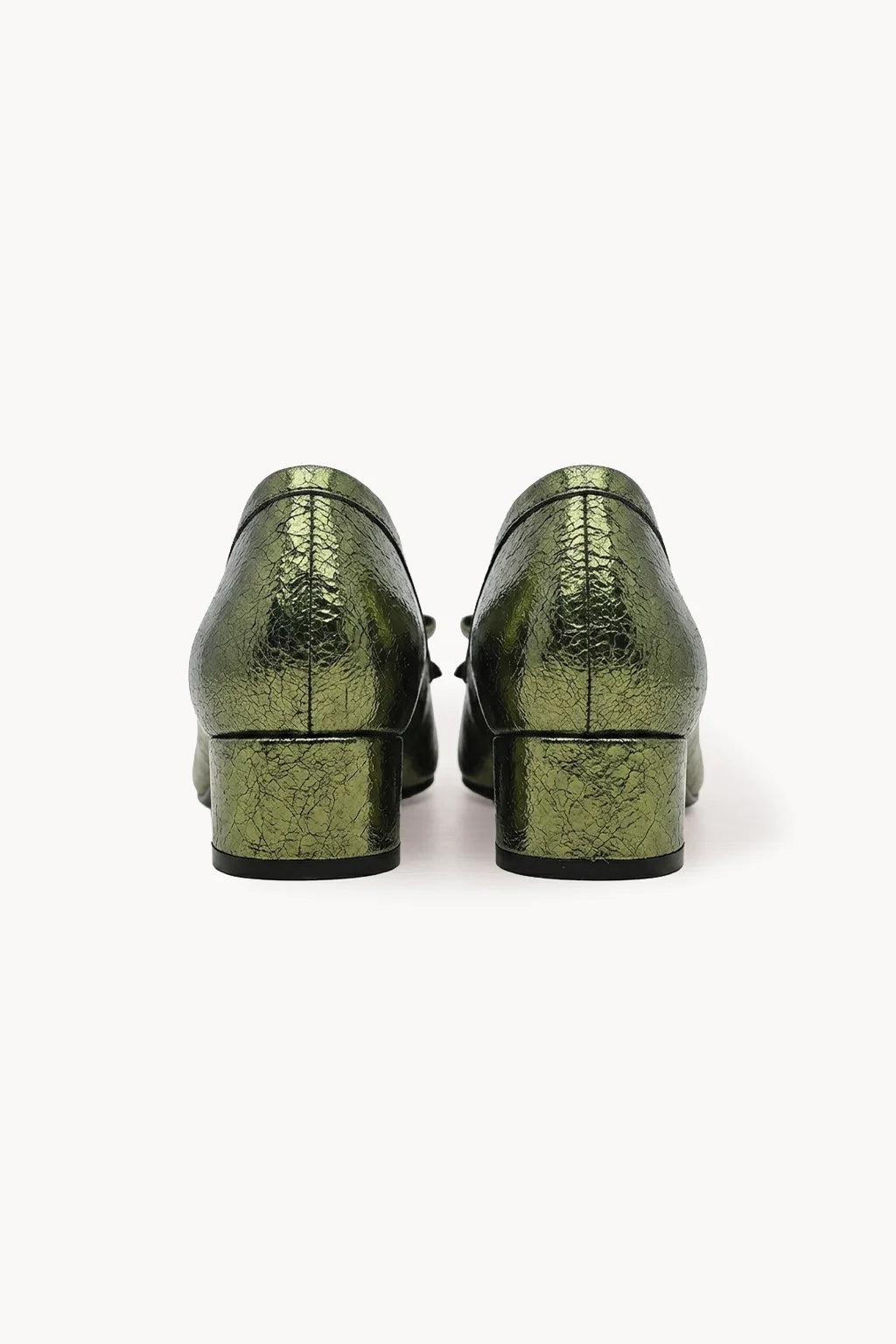 Arco Front Bow Pump Shoes, Olive — 05 back