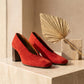 Aurelia Oro Block Heel