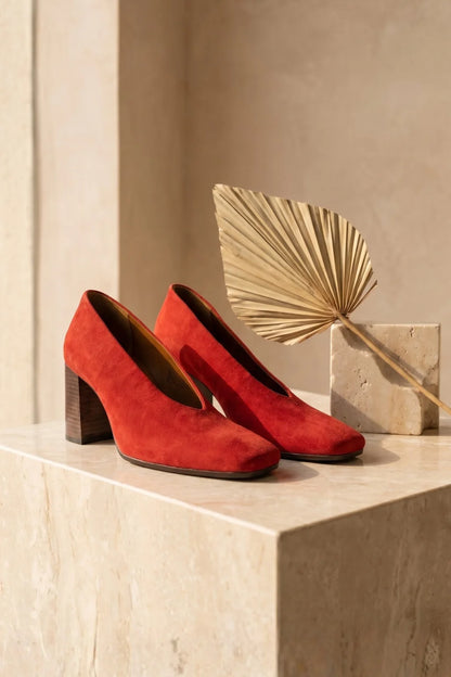 Aurelia Oro Block Heel