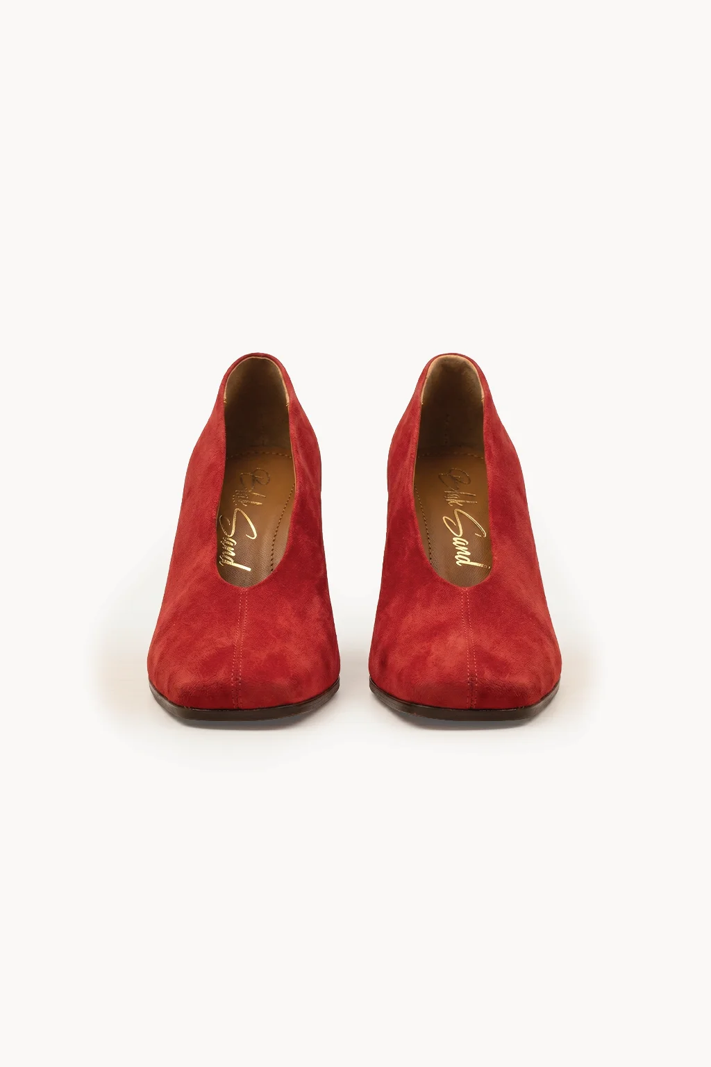 Aurelia Oro Block Heel, Red — 01 pair