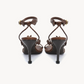Rosaluna Floral Stiletto – Brown, back