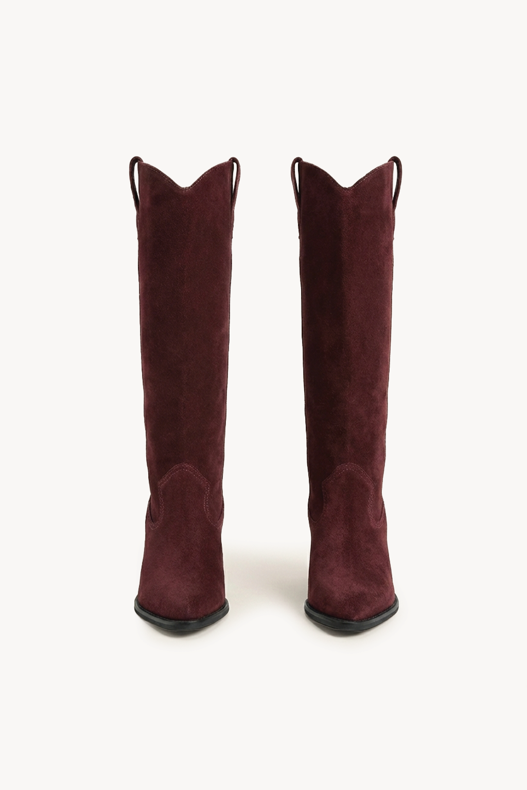 Azarelle – Tall Dress Boots, Burgundy — 01 pair