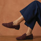 Classic casual moccasins in brown leather
