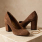 elegant suede pumps