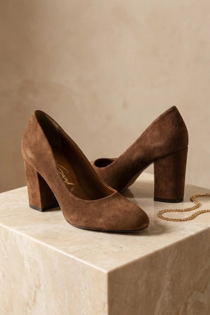 elegant suede pumps