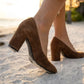 block heel pump shoes
