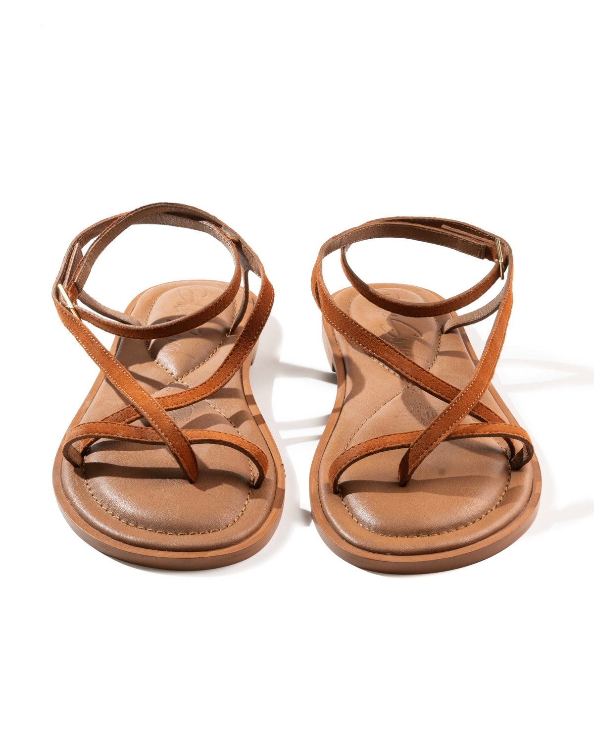 Velva Sandal, Tan — 02 three-quarter
