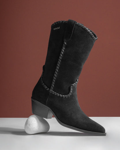 Drelan – Mid Boots with Weaving Detail