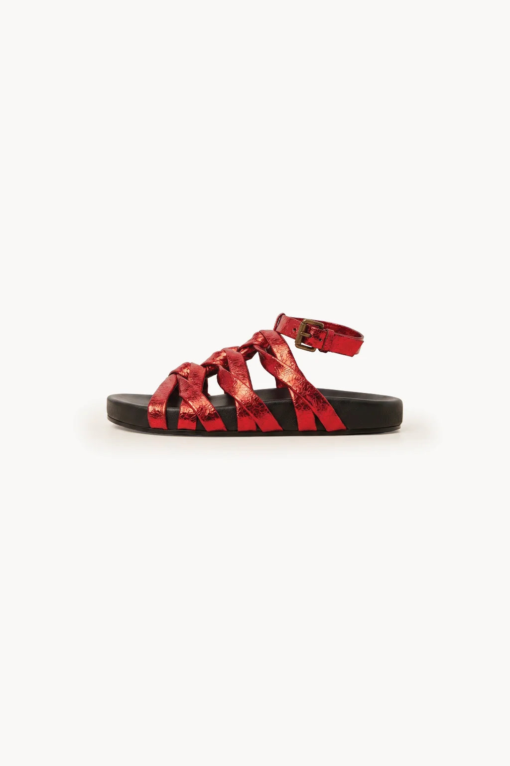 Ephyra Sandal, Metallic Red — 02 side profile 2