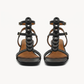 Amaranta Cage Sandal – Black, front