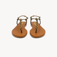 Azahara T-Strap Sandal – Bronze, front