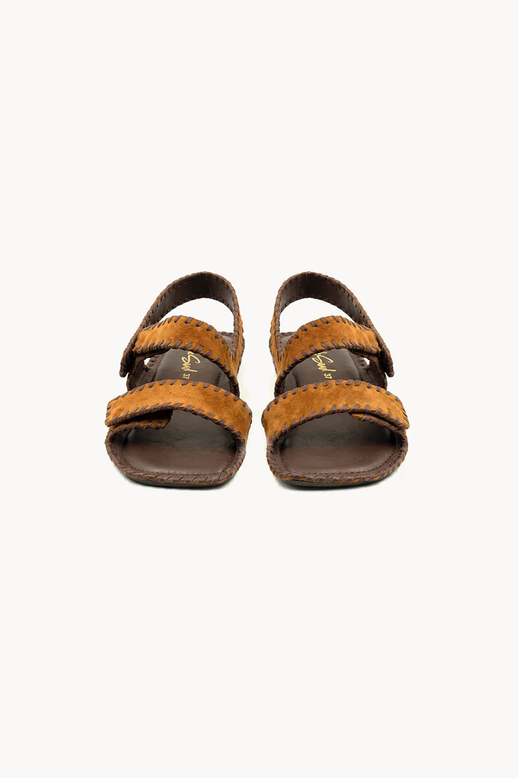 Rosso Imperiale Sandalo, Brown — 01 pair