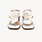 Cala Knotted Sandal – White, front