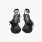 Rosaluna Floral Stiletto – Black, front