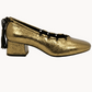 Gold Heels Blak Sand