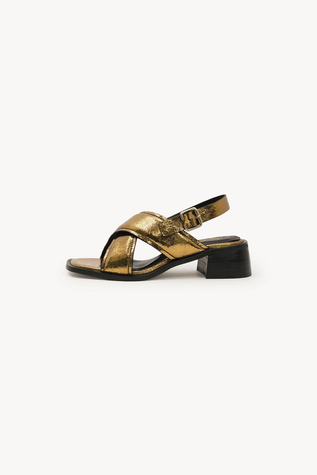 Fasce Milano - Sandal, Antique Gold — 04 side profile 2