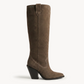 Women’s tall suede dress boots for winter