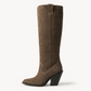 Women’s tall suede dress boots for winter